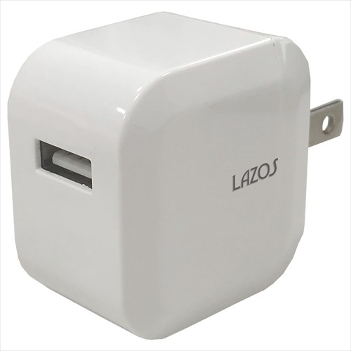100個セット Lazos AC充電器 1口2.1A ホワイト L-2.1ACX100 27,262円