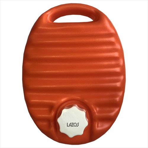12個セット Lazos 湯たんぽ オレンジ 2.2L L-HB-OR22X12