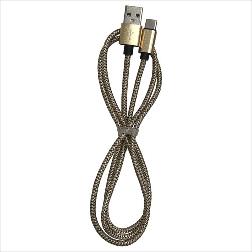 20個セット Lazos USB- Type C 3A ケーブル ベージュ 1m L-TC3-BE1X20