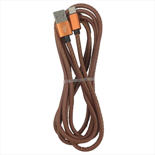 20個セット Lazos USB- Type C 3A ケーブル レザー 2m L-TC3-RE2X20