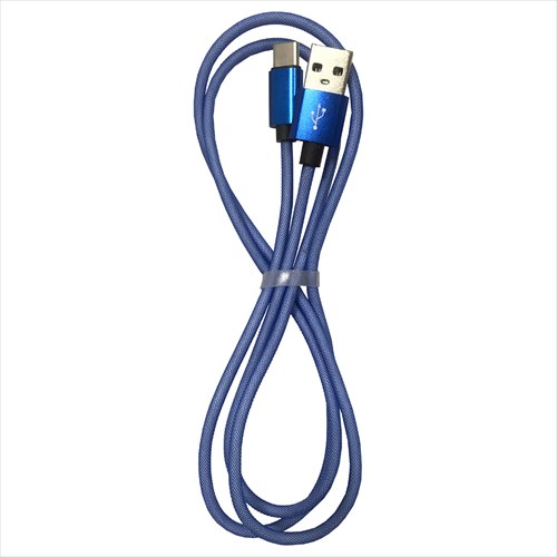 20個セット Lazos USB- Type C 3A ケーブル ブルー 1m L-TC3-SB1X20