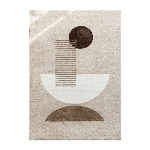 MEDIK 長方形ラグ 120×200cm ダークブラウン MCH-A019-DB 6,629円