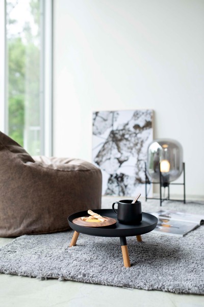 脚付きトレー プレーン ブラック