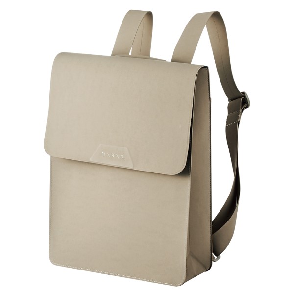 PCバックパック/薄型/14インチ対応/MINIO/サンドグレー×ボトルグリーン