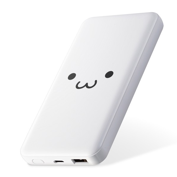モバイルバッテリー/10000mAh/USB PD準拠/20W出力/USB-A出力1ポート/Type-C入出力1ポート/PSE適合/ホワイトフェイス 4,906円