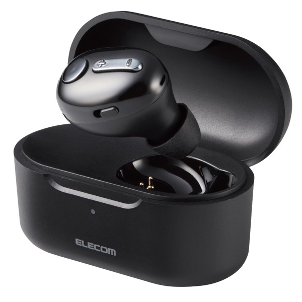 Bluetoothヘッドセット/極小/HSC32PC/充電ケース付き/ブラック
