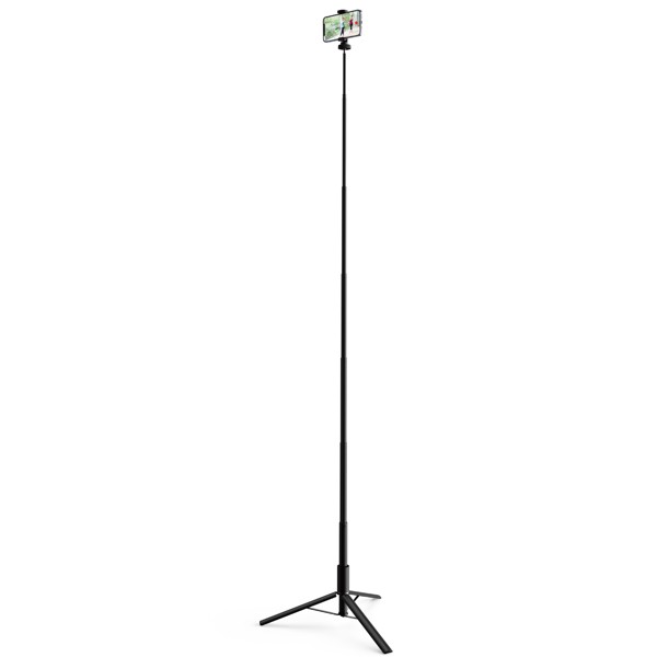 スマートフォン用三脚/ロングタイプ/最大1700mm/高耐荷重/ブラック P-STSRS02LSBK