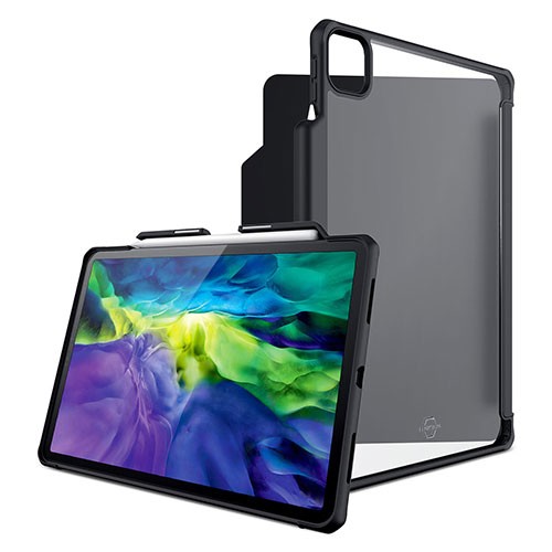 ITSKINS Hybrid Solid Folio for 11-inch iPad Pro （ 3rd/2nd/1st ） ［Black］ AP2P-HBSFO-BLCK