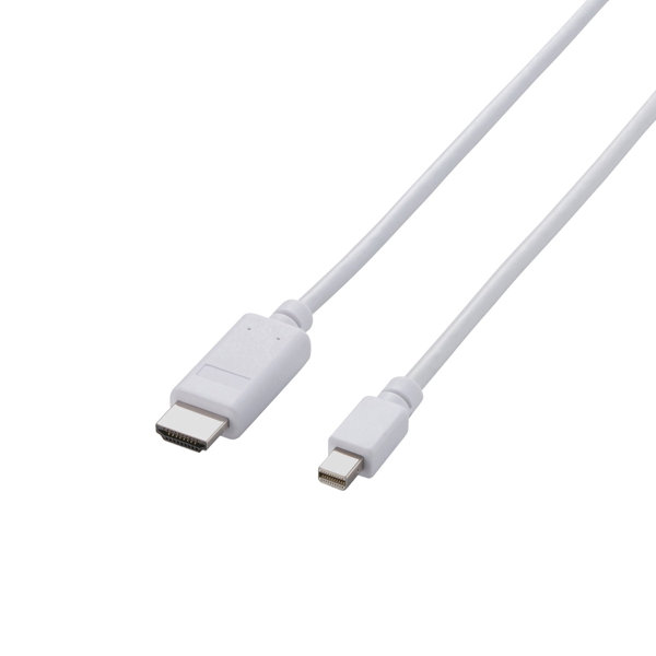 Mini DisplayPort-HDMI変換ケーブル 1m ホワイト AD-MDPHDMI10WH