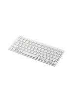 Bluetoothキーボード パンタグラフ 薄型 コンパクト 軽量 マルチOS対応 PS5 ホワイト TK-FBP102WH