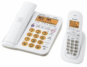 SHARP JD-G56CL デジタルコードレス電話機（子機1台） ホワイト系