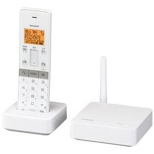 SHARP 子機1台デジタルコードレス留守番電話機 ホワイト系 JD-SF1CL-W