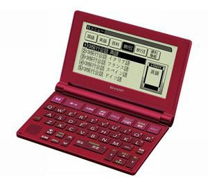 SHARP 電子辞書 「ブレーン（Brain）」（12コンテンツ収録） レッド系 PW-NA1-R
