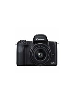 CANON ミラーレス一眼カメラ 「EOS Kiss M」 EF-M15-45 IS STM レンズキット （ブラック） EOSKISSMBK-1545ISSTM
