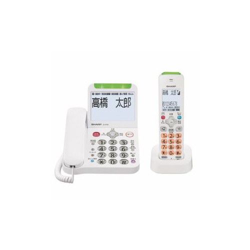 SHARP デジタルコードレス電話機 子機1台 ホワイト系 JD-AT90CL