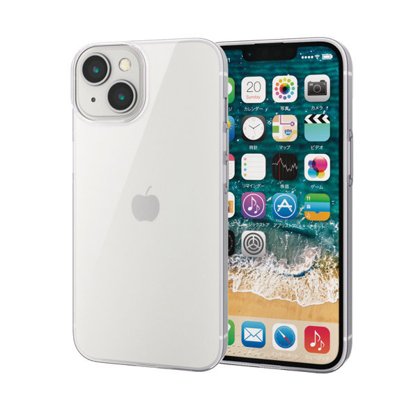 iPhone 14 / 13 ケース カバー ソフト 耐衝撃 衝撃吸収 軽量 薄型 カメラ周り保護 薄さ0.7mm 極み設計 クリア