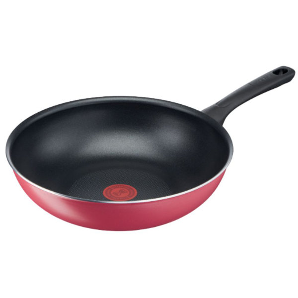 T-fal（ティファール） B55919 クランベリーレッド ウォックパン 28cm