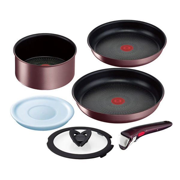 T-fal（ティファール） L38593 インジニオ・ネオ IHマロンブラウン・アンリミテッド セット6