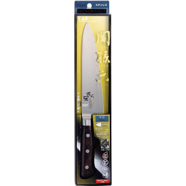 貝印 関孫六 くじゃく 牛刀 包丁 180mm AB5448