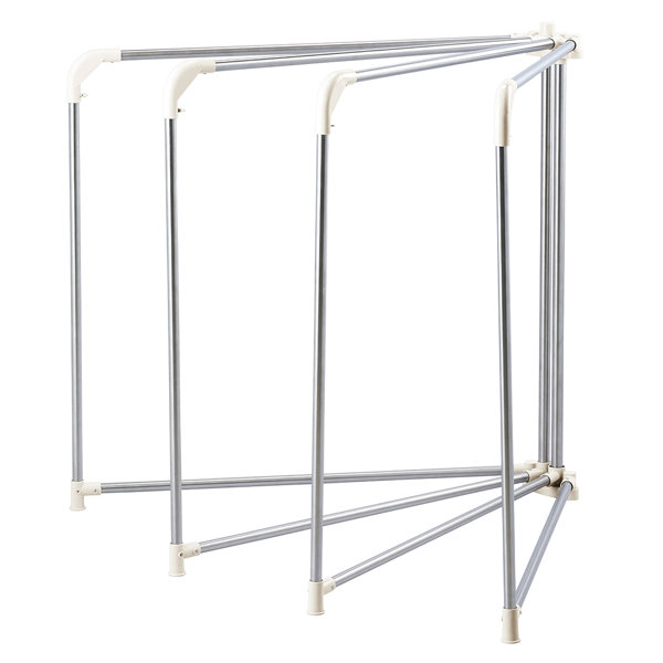 ベストコ ステンレス 布団干し 扇形 幅119～232.5×高さ115.5cm ライトグレー NY-290