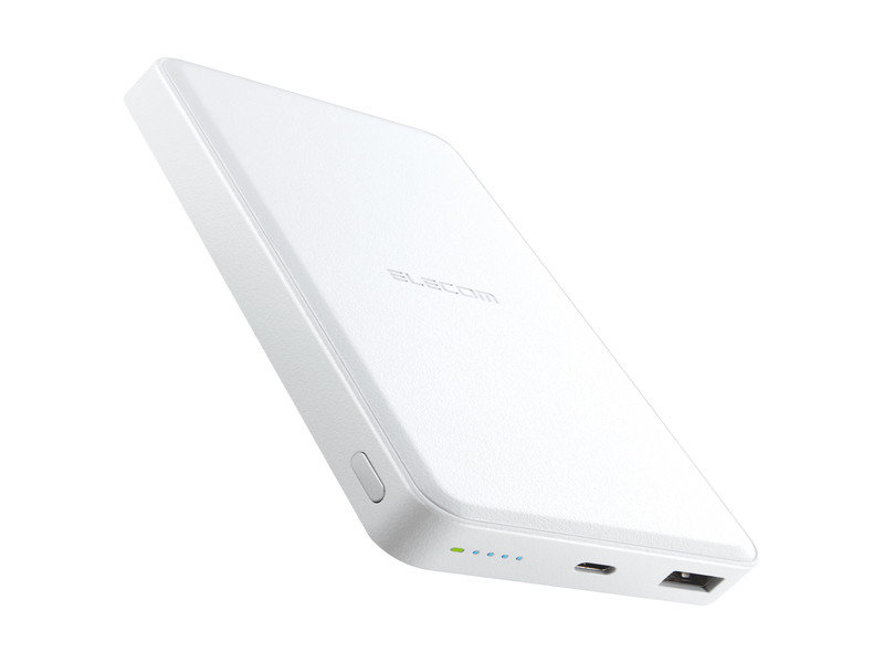 モバイルバッテリー 12000mAh PD対応 20W 入出力( Type C ×1) 出力( USB A ×1) リン酸鉄リチウムイオン電池 PSE認証 おまかせ充電 ホワイト DE-C39-12000WH 5,795円