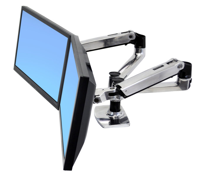 LX デュアル デスクマウントアーム サイドバイサイド