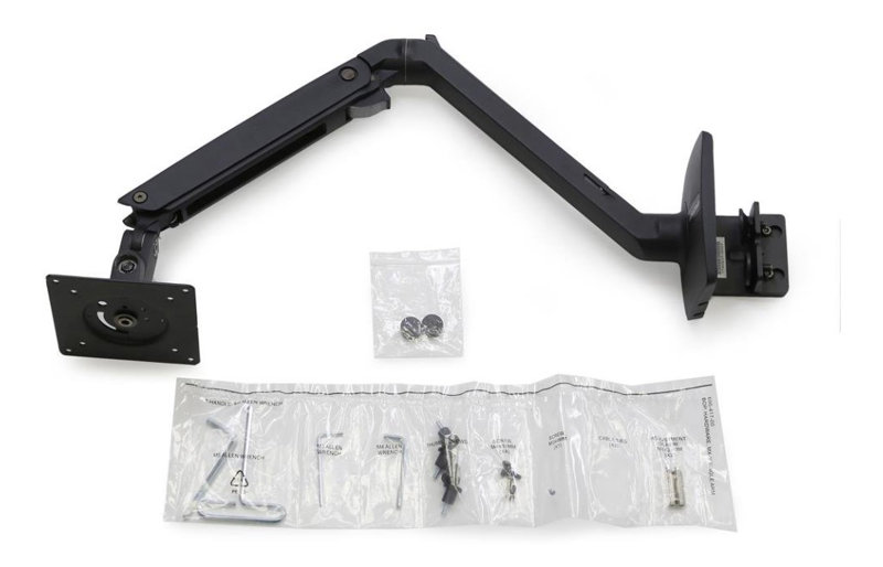 MXV デスクモニターアーム マットブラック 34インチ（3.2～9.1kg）まで対応