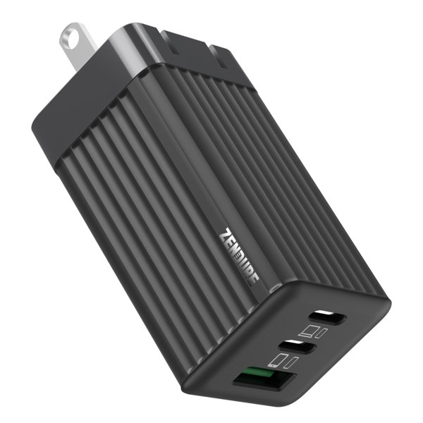 SuperPort S3 スマートフォン・ノートPC充電可能/USB GaN ACアダプタ PowerDelivery 65W出力対応 3ポート ブラック