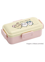 スケーター 弁当箱 1段 抗菌ふわっと弁当箱 ちいかわ レンジ対応 食洗機対応 日本製 530ml PFLB6AG （ レディース 4点ロック お弁当箱 ドーム型 1段 漏れない 食洗機OK ちいかわ グッズ キャラクター ）