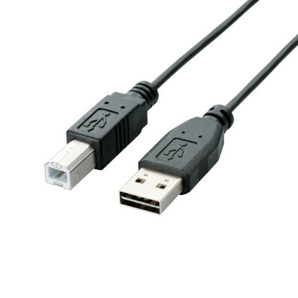 [USB2.0ケーブル/リバーシブルコネクタ/A-Bタイプ/ノーマル/1m/ブラック U2C-DB10BK] 家電・日用品通販