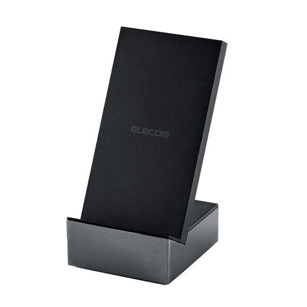 ワイヤレス充電器 Qi認証 10W / 7.5W / 5W 高速 卓上 スタンド 縦置き 横置き 滑り止めパッド タイプC 入力 メタル筐体 置くだけ充電 ブラック W-QS07BK 5,289円