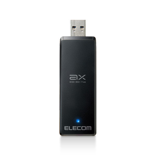 WiFi 無線LAN 子機 1201Mbps ＋ 574Mbps Wi-Fi6 11ax/ac/n/a/g/b 5GHz/2.4GHz USB3.0/2.0 高速 ビームフォーミング WPS Windows ブラック WDC-X1201DU3-B