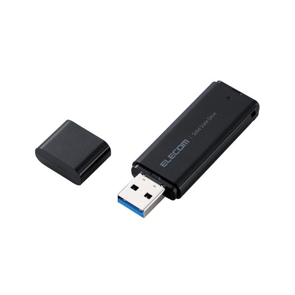 エレコム SSD 外付け 500GB USB3.2 Gen1 読出最大400MB 秒 超小型