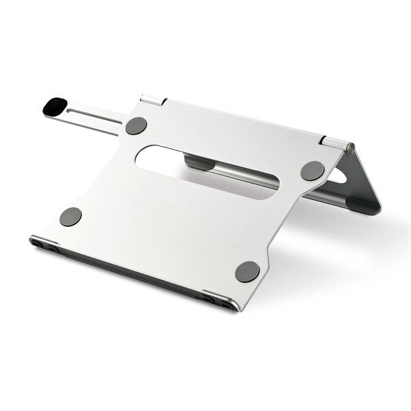 ノートPCスタンド タブレットスタンド 横置き 縦置き 両対応 無段階調整 スマホホルダー付 10～17インチ対応 アルミ素材 姿勢改善 シルバー PCA-LTSFA01SV