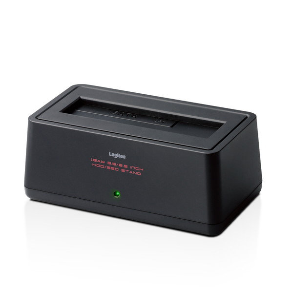 HDD/SSDスタンド USB3.0対応 2.5/3.5インチ対応 最大14TB ホコリ防止カバー付 LGB-1BSTU3