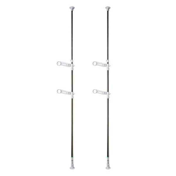 積水樹脂 物干し つっぱり式 部屋干し ステンレス＆ホワイト ものほし台 軽量 便利 使いやすい 室内 DTHW-1