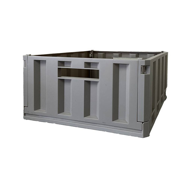 リバティコーポレーション 収納ボックス 折りたたみ コンテナ プラスチック M LD-321 ワームグレー StyleStorage