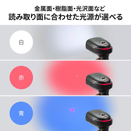 サンワサプライ 高性能2次元バーコードリーダー（DPM対応） BCR-DPM2D8