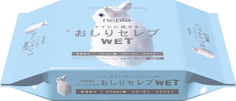 ネピア おしりセレブ ウェットティッシュ 詰替え 60枚
