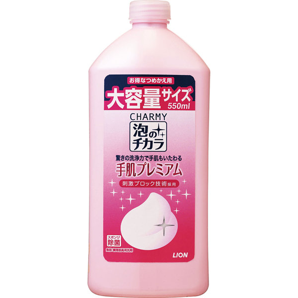 CHARMY泡のチカラ手肌プレミアム つめかえ用 550ml