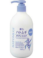 麗白 ハトムギ ボディミルク 無香料タイプ 400ML