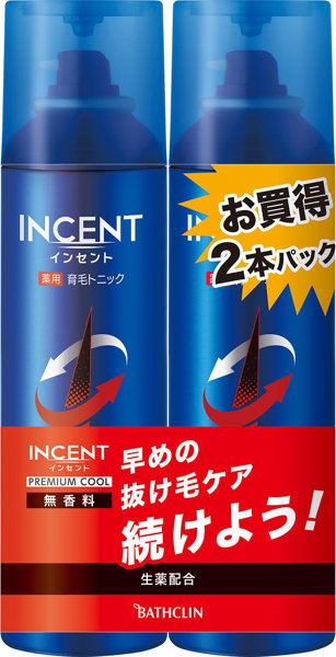 インセント 薬用育毛トニック 無香料 プレミアムクール 190Gペアパック