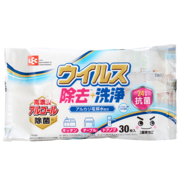 激落ちくん GN ウイルス除去ウエットシート（30枚入）
