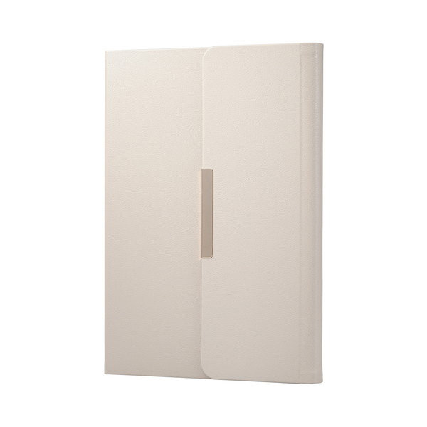 iPad 10.2インチ 第9/8/7世代 （2021/2020/2019） 用 ケース レザー 手帳型 ApplePencil収納可 スリープ対応 マグネット 三つ折り型 ミラー付 ＆me グレージュ TB-A19RWVJM2GB