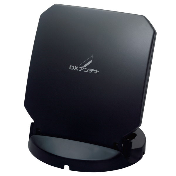 室内アンテナ テレビアンテナ 地上デジタル放送用 オールチャンネル（13ch.〜52ch.）対応 0〜90度までの角度調整可 軽量 小型 ブラック EC-RA10B