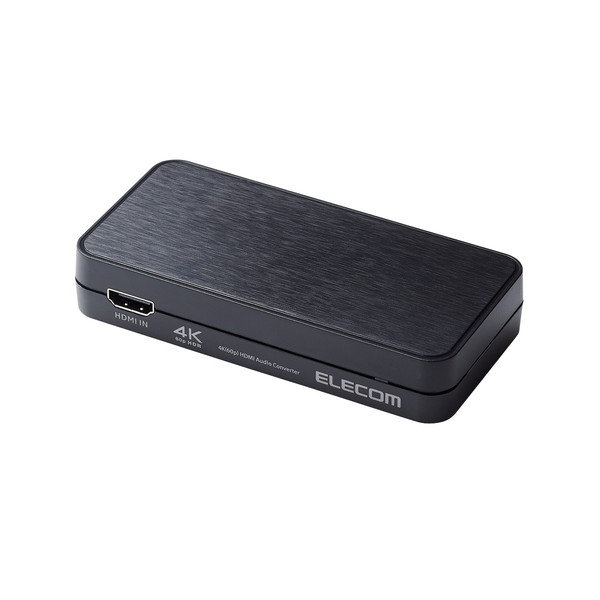 HDMI 音声分離機 光デジタル アナログ 4K60Hz オーディオ PS4/PS5/switch対応 HDMI2.0 【ゲームや映像の音声を光デジタルオーディオで楽しめる！】 ブラック ASC-HDAV121BK