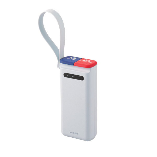 モバイルバッテリー 30000mAh 大容量 防水 防塵 IP44 PD 45W 入力（ Type-C ×1） 出力（ Type-C ×1 USB-A ×1） リン酸鉄リチウム ライトグレー DE-C41-30000LGY