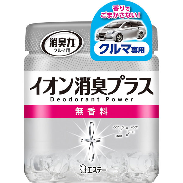 消臭力クリアビーズ イオン消臭プラス クルマ用 消臭剤 車 本体 無香料 90g