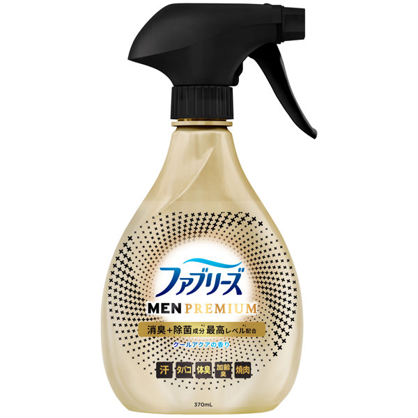 ファブリーズW除菌＋消臭 プレミアムメン クールアクアの香り 本体