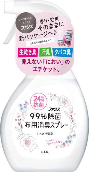 ファンス布用消臭スプレーふんわりフローラルの香り 本体 380mL